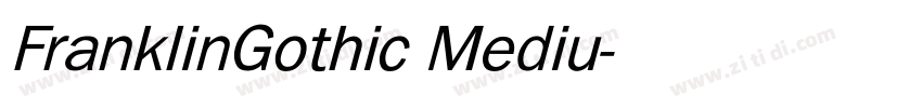 FranklinGothic Mediu字体转换